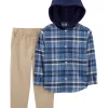 Best reviews of 🌟 Carter's® Baby Boys Hooded Flannel 👕 Shirt and Pants Set 👍 -Southern Home Sales Shop Belk 1926