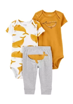 Promo 🎉 Carter's® Baby Boys 3-Piece Whale Little Character Set ⌛