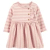 Wholesale 🌟 Carter's® Baby 👧 Girls Knit 👗 Dress with Pink Stripes 🎁 -Southern Home Sales Shop Belk 1942