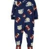 Hot Sale 🧨 Carter's® Toddler Boys One Piece Football Fleece Footie Pajamas 👍 -Southern Home Sales Shop Belk 1979