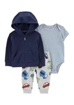 Deals 👍 Carter's® Baby Boys Blue Cars Set 🎉 -Southern Home Sales Shop Belk 1982