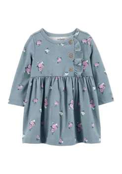 Hot Sale 🎁 Carter's® Baby 👧 Girls Floral Jersey 👗 Dress 🥰