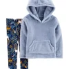 Wholesale 🔔 Carter's® Baby 👧 Girls Dusty Blue Hoodie Set ⭐