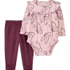 Best Sale 😍 Carter's® Baby 👧 Girls 2-Piece Butterfly Bodysuit Pant Set 🥰 -Southern Home Sales Shop Belk 2026