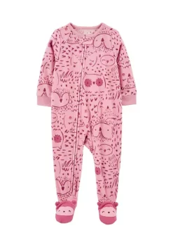 Best deal š Carter'sĀ® Baby š§ Girls One Piece Owl Fleece Footie Pajamas š
