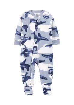 Deals 🔥 Carter's® Toddler Boys 1-Piece Airplane Fleece Footie PJs ❤️
