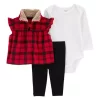 Promo ❤️ Carter's® Baby Boys 3-Piece Buffalo Check Vest Set 💯