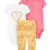Best Sale 😀 Carter's® Baby 👧 Girls 3-Piece Floral Little Character Set 🔥 -Southern Home Sales Shop Belk 2069