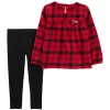 Deals 👏 Carter's® Baby 👧 Girls Plaid 2 Piece Set 😉 -Southern Home Sales Shop Belk 2071