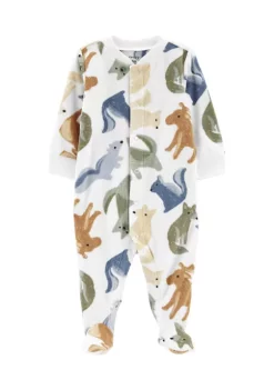 Discount 🥰 Carter's® Baby Boys Animal Zip Up Fleece Sleep & Play One Piece 🌟