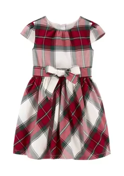 Discount šÆ Carter'sĀ® Toddler š§ Girls Red Green Plaid š Dress š