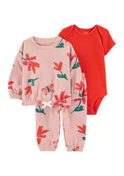 New ๐ Carter'sยฎ Baby ๐ง Girls 3 Piece Popover Cardigan Set ๐