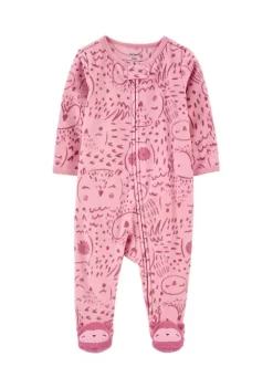 Wholesale 👍 Carter's® Baby 👧 Girls Owl Zip Up Fleece Sleep & Play One Piece 🔔