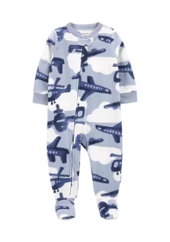 Flash Sale 🤩 Carter's® Baby Boys 1-Piece Airplane Fleece Footie PJs 😀