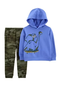 Promo 😉 Carter's® Toddler Boys 2 Piece Dinosaur Hoodie and Joggers Set 😀