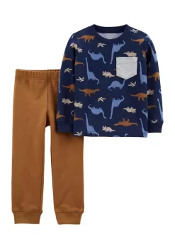 Cheap ⌛ Carter's® Toddler Boys 2 Piece Navy Creature Set 😍