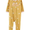 Best Pirce 🎁 Carter's® Baby 👧 Girls Little Sister 2 Way Zip Fleece Sleep & Play One Piece 🧨 -Southern Home Sales Shop Belk 2126