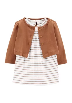 Best reviews of ๐ Carter'sยฎ Baby 2-Piece Bodysuit ๐ Dress & Cardigan Set ๐ฅ
