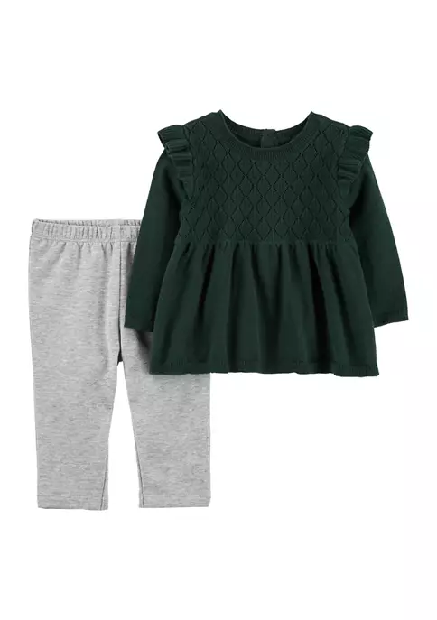 Discount ā Carter'sĀ® Baby š§ Girls 2 Piece Forest Green Set š 4 Discount ā Carter'sĀ® Baby š§ Girls 2 Piece Forest Green Set š - Image 2