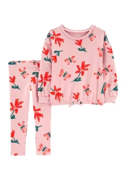 Discount 😀 Carter's® Baby 👧 Girls Pink Floral 2 Piece Set 🔥 -Southern Home Sales Shop Belk 2154