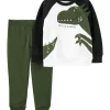 Best Sale 🌟 Carter's® Toddler Boys Black and Green Dino Set ⭐