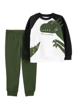 Best Sale 🌟 Carter's® Toddler Boys Black and Green Dino Set ⭐