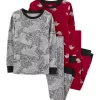 Best Pirce ✨ Carter's® Boys 8-20 4 Piece Dino Snug Fit Cotton Pajama Set 🥰 -Southern Home Sales Shop Belk 2257