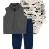 Flash Sale 🥰 Carter's® Baby Boys Gray Vest Set ❤️ -Southern Home Sales Shop Belk 2284