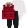 Best deal 🎉 Carter's® Baby Boys Buffalo Check Vest Set 🔥 -Southern Home Sales Shop Belk 2290
