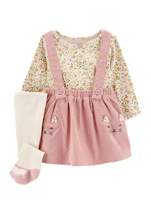 New ๐ Carter'sยฎ Baby ๐ง Girls Jumper ๐ Dress Set ๐ 3 New ๐ Carter'sยฎ Baby ๐ง Girls Jumper ๐ Dress Set ๐
