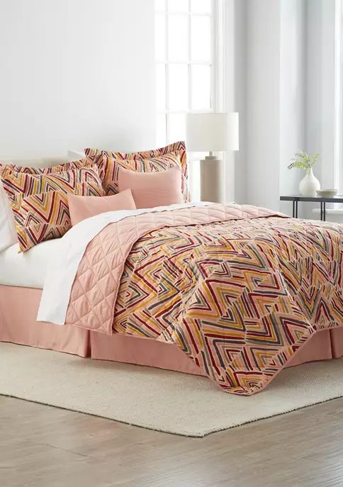 Brand new ๐คฉ Modern. Southern. Home.โข Geo Print 6-Piece Quilt Set ๐ 3 Brand new ๐คฉ Modern. Southern. Home.โข Geo Print 6-Piece Quilt Set ๐