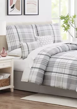 Cheap 🎉 Modern. Southern. Home.™ Gray Plaid 6-Piece Comforter Set 💯