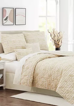 Coupon 😀 Modern. Southern. Home.™ Geometric 6 Piece Quilt Set 🎉