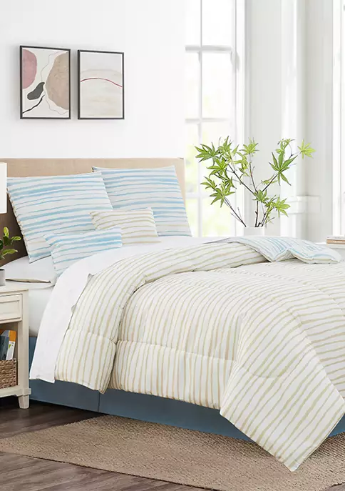 Wholesale 🛒 Modern. Southern. Home.™ Watercolor Stripe 6-Piece Quilt Set 🔥 4 Wholesale 🛒 Modern. Southern. Home.™ Watercolor Stripe 6-Piece Quilt Set 🔥 - Image 2
