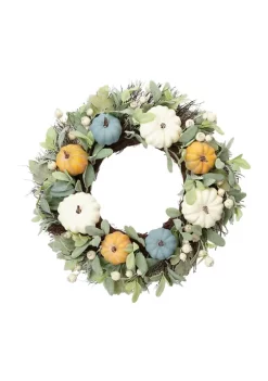 Best Sale 🤩 Modern. Southern. Home.™ Blue Pumpkin Wreath 💯