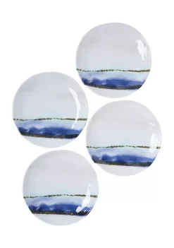 Cheap 👍 Modern. Southern. Home.™ Coast Stripe 11" Dinner Plates - Set of 4 🔥