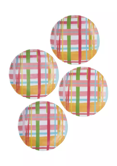 Flash Sale 🎁 Modern. Southern. Home.™ Plaid Melamine 11" Dinner Plates - Set of 4 😀 4 Flash Sale 🎁 Modern. Southern. Home.™ Plaid Melamine 11" Dinner Plates - Set of 4 😀 - Image 2