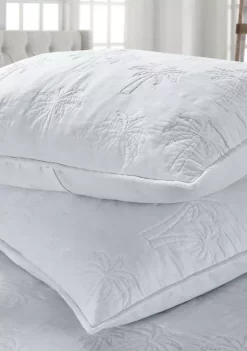 Promo 🎁 Modern. Southern. Home.™ White Solid Palm Quilt Set 🔔 9 Promo 🎁 Modern. Southern. Home.™ White Solid Palm Quilt Set 🔔 -Southern Home Sales Shop Belk 703