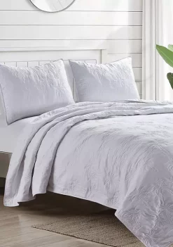 Promo 🎁 Modern. Southern. Home.™ White Solid Palm Quilt Set 🔔 11 Promo 🎁 Modern. Southern. Home.™ White Solid Palm Quilt Set 🔔 -Southern Home Sales Shop Belk 705
