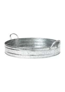 Outlet 🎁 Modern. Southern. Home.™ Galvanized Round Tray 🥰