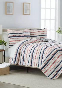 Discount 👍 Modern. Southern. Home.™ Red Dry Brush Quilt Set ⭐