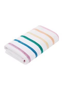 Promo 😀 Modern. Southern. Home.™ Rainbow Stripe Beach Towel 🎉 -Southern Home Sales Shop Belk 780