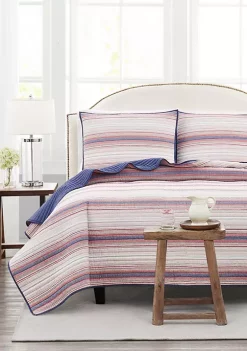 Promo 😉 Modern. Southern. Home.™ Patriot Stripe Quilt Set ⭐ -Southern Home Sales Shop Belk 786