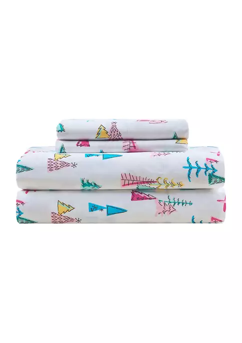 Promo โ๏ธ Modern. Southern. Home.โข Microfiber Whimsical North Pole Trees Sheet Set ๐ 3 Promo โ๏ธ Modern. Southern. Home.โข Microfiber Whimsical North Pole Trees Sheet Set ๐