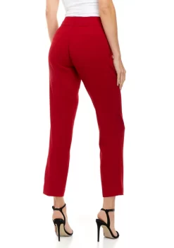 Discount 😀 Kasper 👩 Women's Slim Unlined Crepe Pants 😀 -Southern Home Sales Shop Belk 897