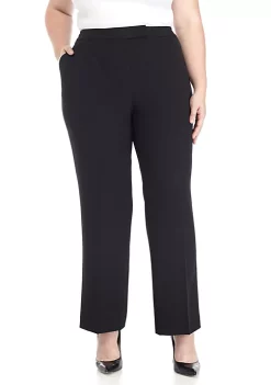 Outlet ✨ Kasper Plus Size Crepe Slim Pants 🛒