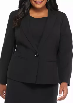 Outlet ⭐ Kasper Plus Size Single Button Jacket 🔥 -Southern Home Sales Shop Belk 927