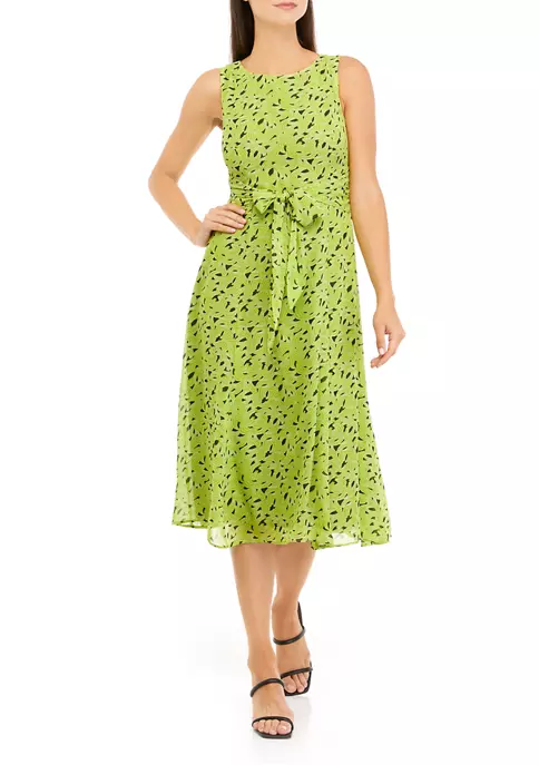 Flash Sale ✔️ Kasper 👩 Women's Sleeveless Printed Tie Front 👗 Dress ⭐ 6 Flash Sale ✔️ Kasper 👩 Women's Sleeveless Printed Tie Front 👗 Dress ⭐ - Image 4