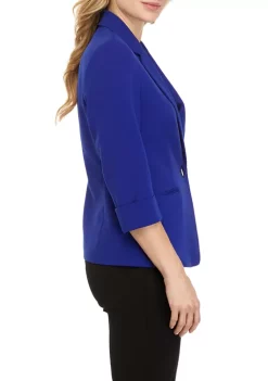 Budget 🤩 Kasper 👩 Women's Long Sleeve One Button Jacket 😀 -Southern Home Sales Shop Belk 953