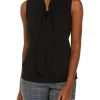 Cheapest 🔥 Kasper Sleeveless Tie Front Blouse 🎁 -Southern Home Sales Shop Belk 981